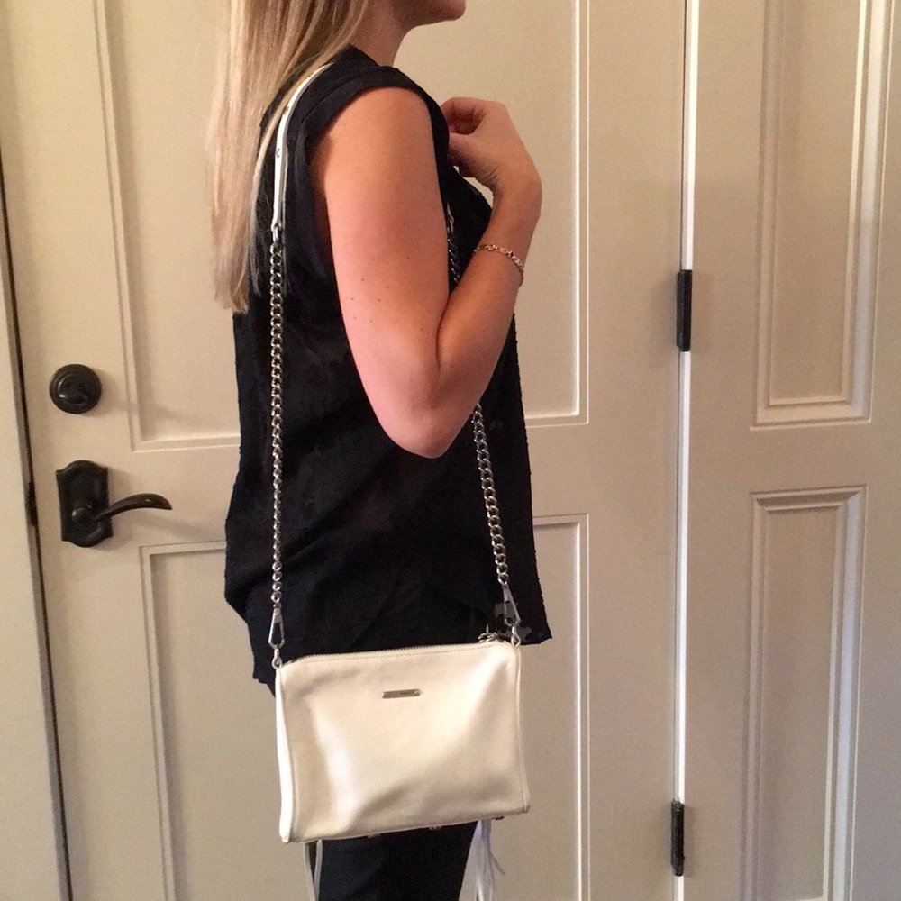 Rebecca Minkoff white crossbody bag